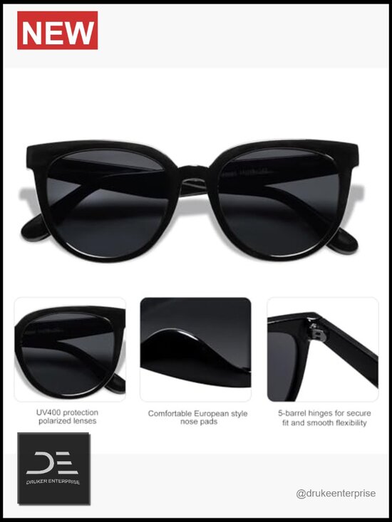 Cat Eye Round Polarized Sunglasses UV Protection Sun main image 6